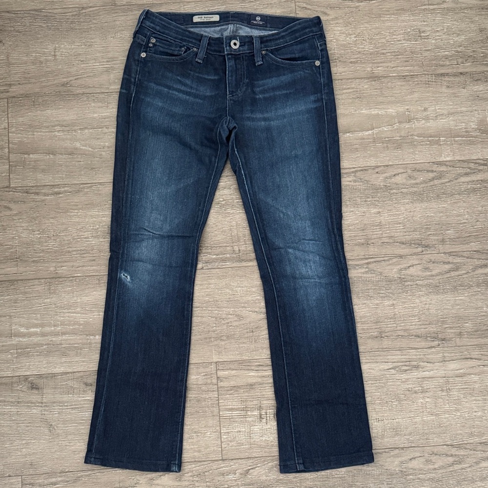 AG Adriano Goldschmied Dark Indigo Straight Leg Jeans